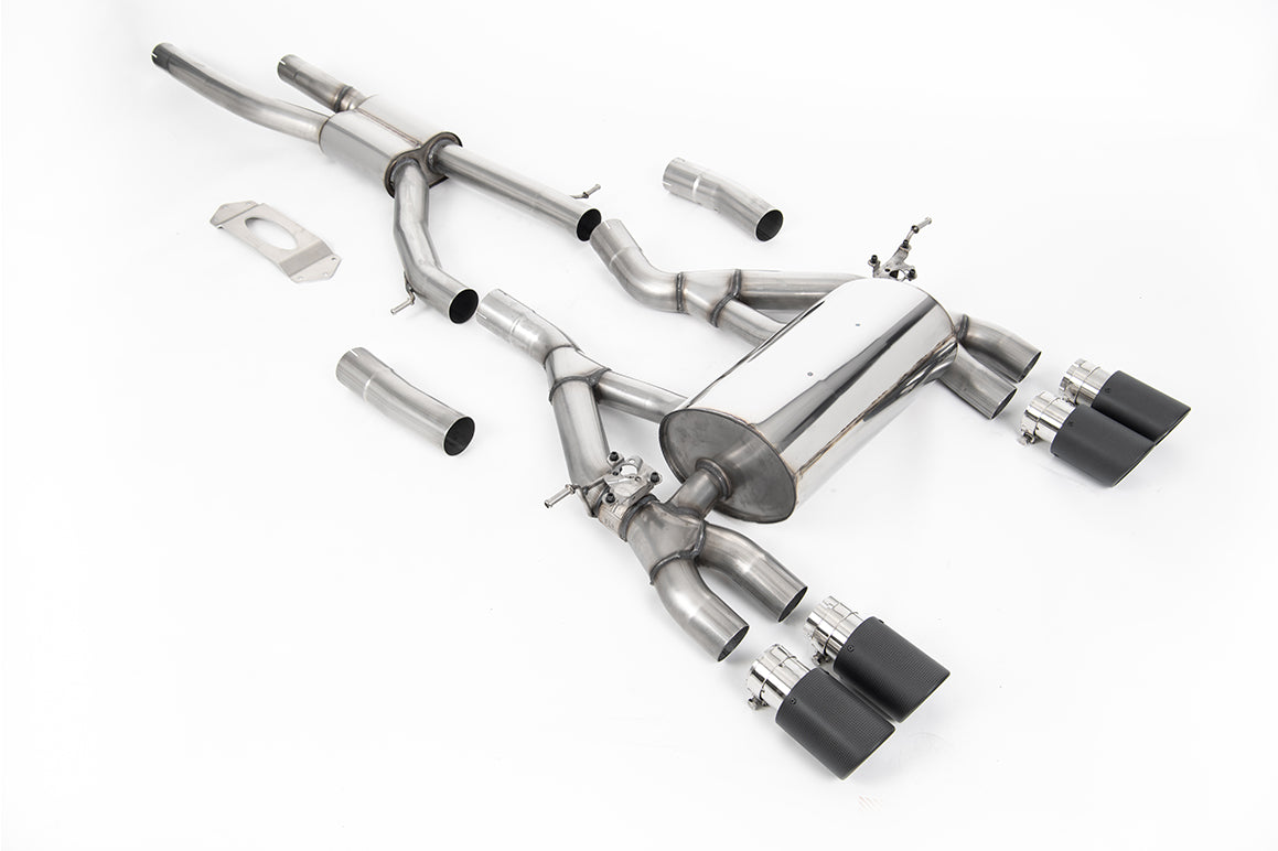 BMW F80 M3/F82 M4 - GPF / OPF Back Road Exhaust System with Carbon Jet-90 Trims