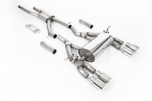 BMW F80 M3/F82 M4 - GPF / OPF Back Road Exhaust System with Polished GT-90 Trims