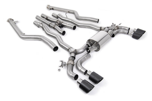 BMW M5 F90 LCI (GPF Equipped) - Cat Back Exhaust System with with Carbon JET-100 Trims