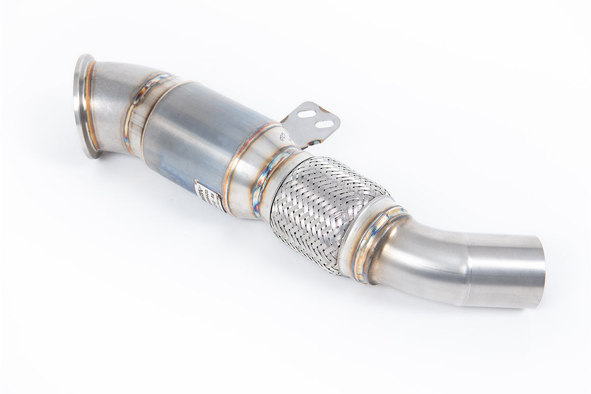 4.5" Downpipe with 90mm Flex &amp; 100 CPSI Race Cat