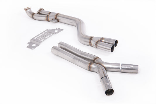 BMW G87 M2 - Secondary Catalyst Bypass - Non Resonated with X Pipe to OE Axle Back Only