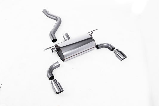 Road Rear Silencer with Polished Tips