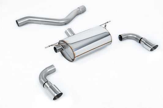 Rear Silencer for Race System with Polished Tips