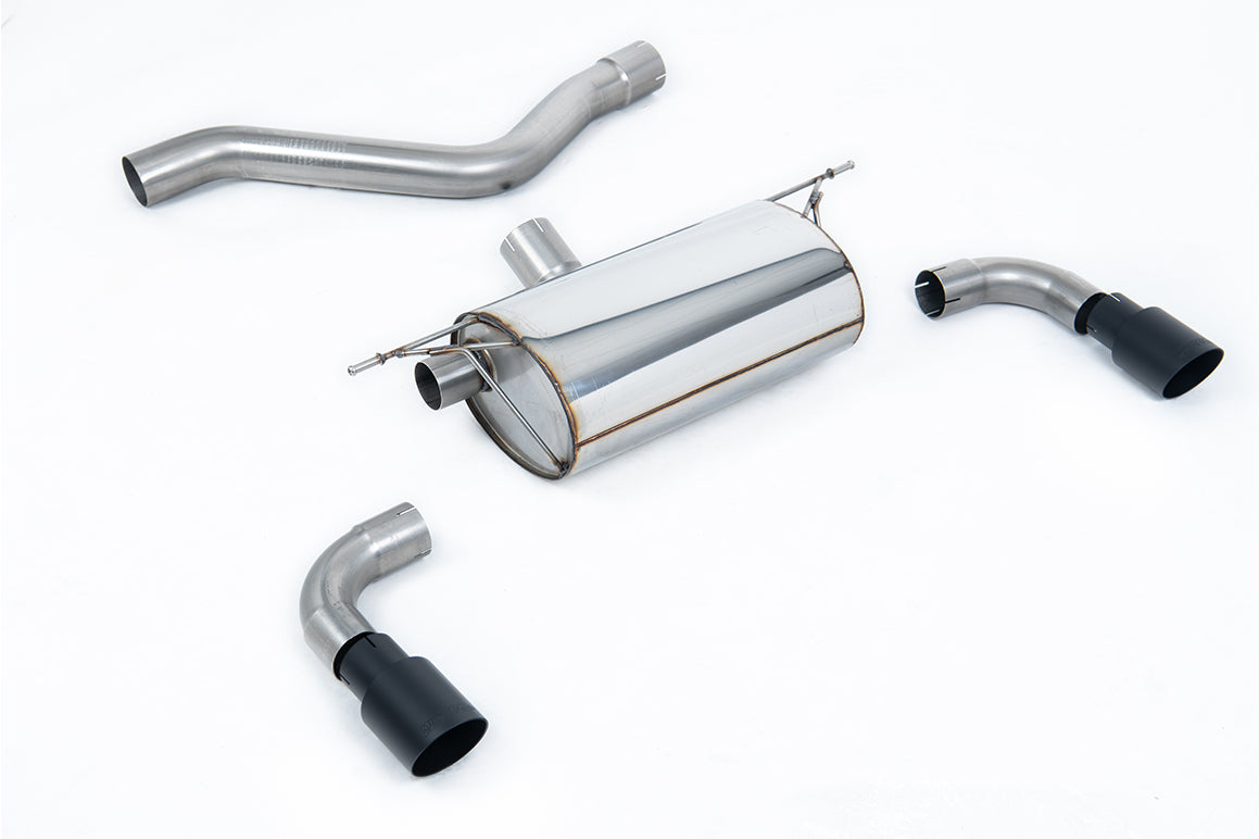 Rear Silencer for Race System with Cerakote Black Tips