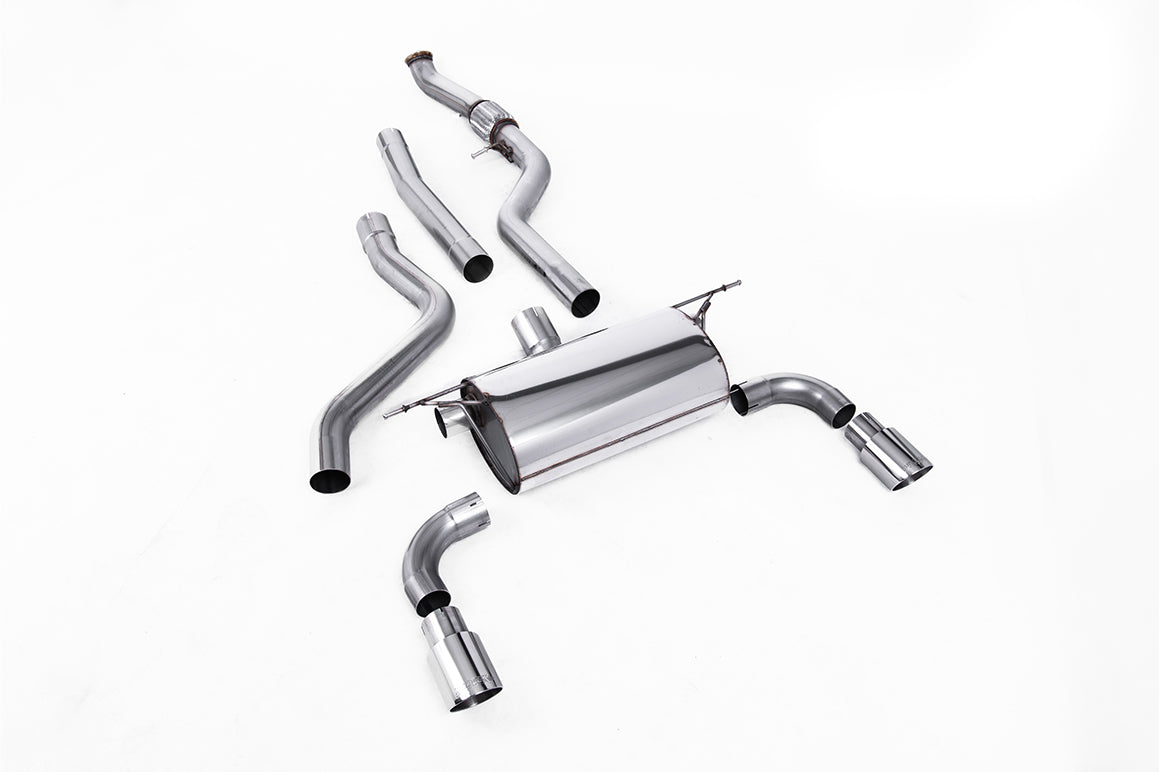 Cat-Back Exhaust System with Road Rear Silencer &amp; Polished Tips
