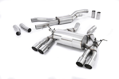 Milltek Exhaust  BMW M4 F82 Coupe &  M4 Competition Coupé (Non-OPF equipped models only) Cat back Exhaust System Quad Polish Tailpipes SSXBM992 - TMC Motorsport