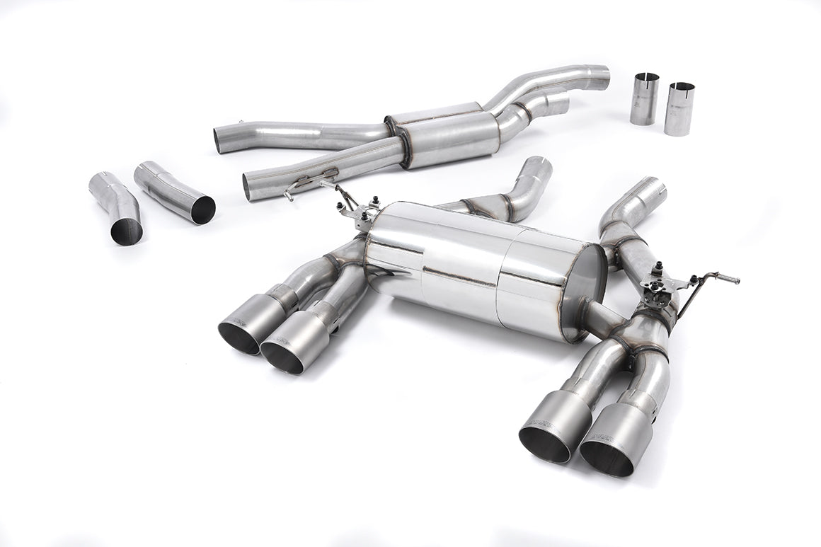 Milltek Exhaust  BMW M4 F82 Coupe &  M4 Competition Coupé (Non-OPF equipped models only) Cat back Exhaust System Quad Titanium Tailpipes SSXBM994 - TMC Motorsport