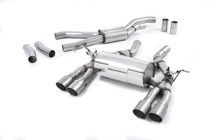 Milltek Exhaust  BMW M4 F82 Coupe &  M4 Competition Coupé (Non-OPF equipped models only) Cat back Exhaust System Quad Titanium Tailpipes SSXBM994 - TMC Motorsport