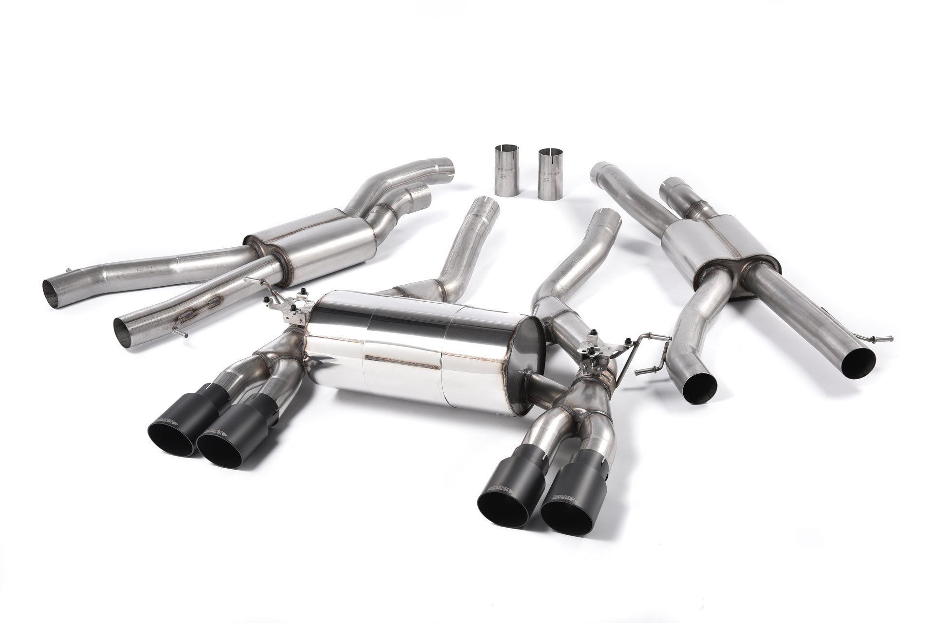 Milltek Exhaust  BMW M3 F80 Saloon & M3 Competition Saloon (Non OPF/GPF Models Only) Cat back Exhaust RACE System Louder Quad Black Tailpipes SSXBM996 - TMC Motorsport