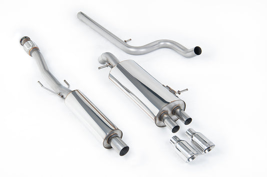 Citroen DS3 1.6 - Resonated (Quieter) Cat-Back Exhaust System With Polished Trims