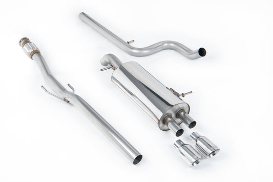 Citroen DS3 1.6 - Non-Resonated (Louder) Cat-Back Exhaust System with Polished Trims