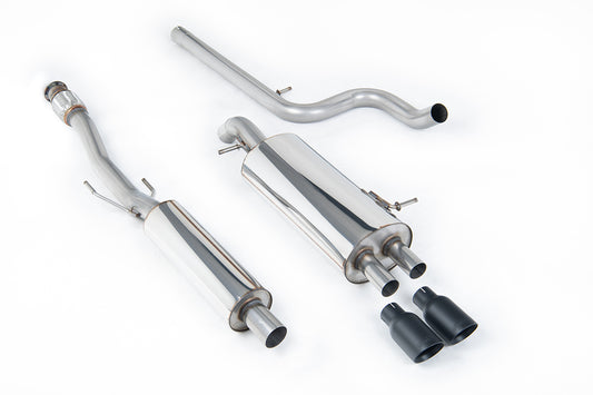 Citroen DS3 1.6 - Resonated (Quieter) Cat-Back Exhaust System With Cerakote Black Trims