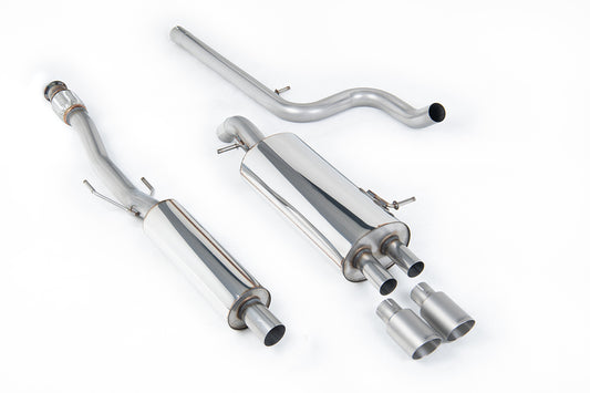 Citroen DS3 1.6 - Resonated (Quieter) Cat-Back Exhaust System with Titanium Trims