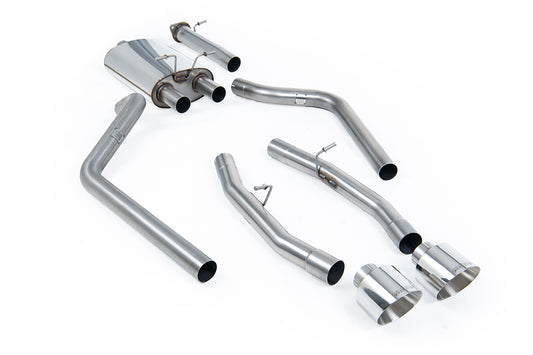 Dodge Ram 1500 5th Gen (Hemi V8) - Standard version (No Cut Out) Cat-Back with 5.5' Polished Tips