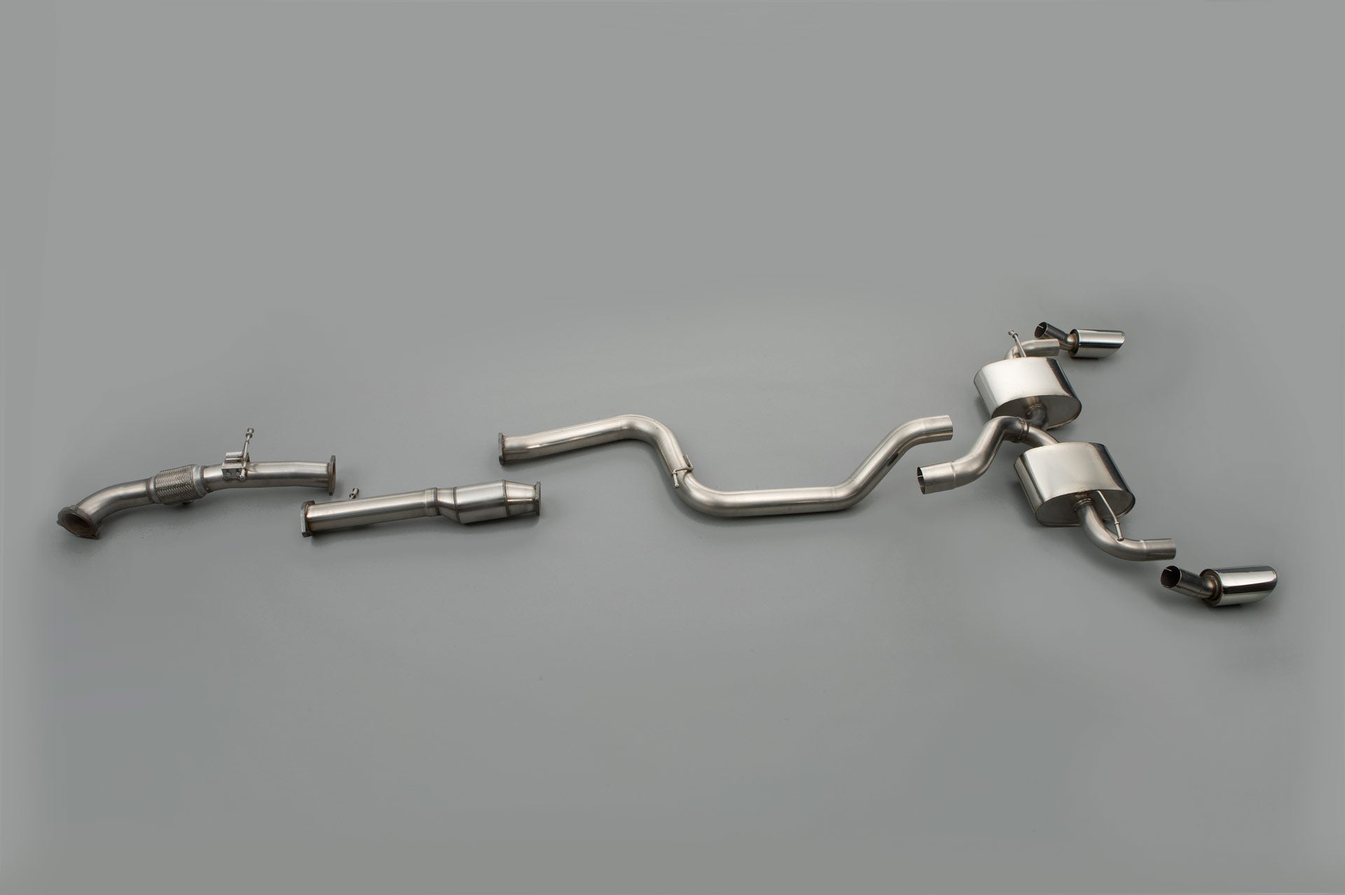 Milltek Exhaust  Ford FOCUS MK2 RS 2.5T 305PS Turbo-back Exhaust including Hi-Flow Sports Cat SSXFD069 - TMC Motorsport