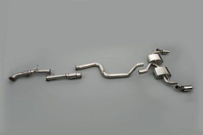 Milltek Exhaust  Ford FOCUS MK2 RS 2.5T 305PS Turbo-back Exhaust including Hi-Flow Sports Cat SSXFD069 - TMC Motorsport