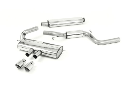 Ford Focus MK3 ST 5 door Hatchback - Resonated (Quieter) Cat-Back Exhaust System with Polished Tips
