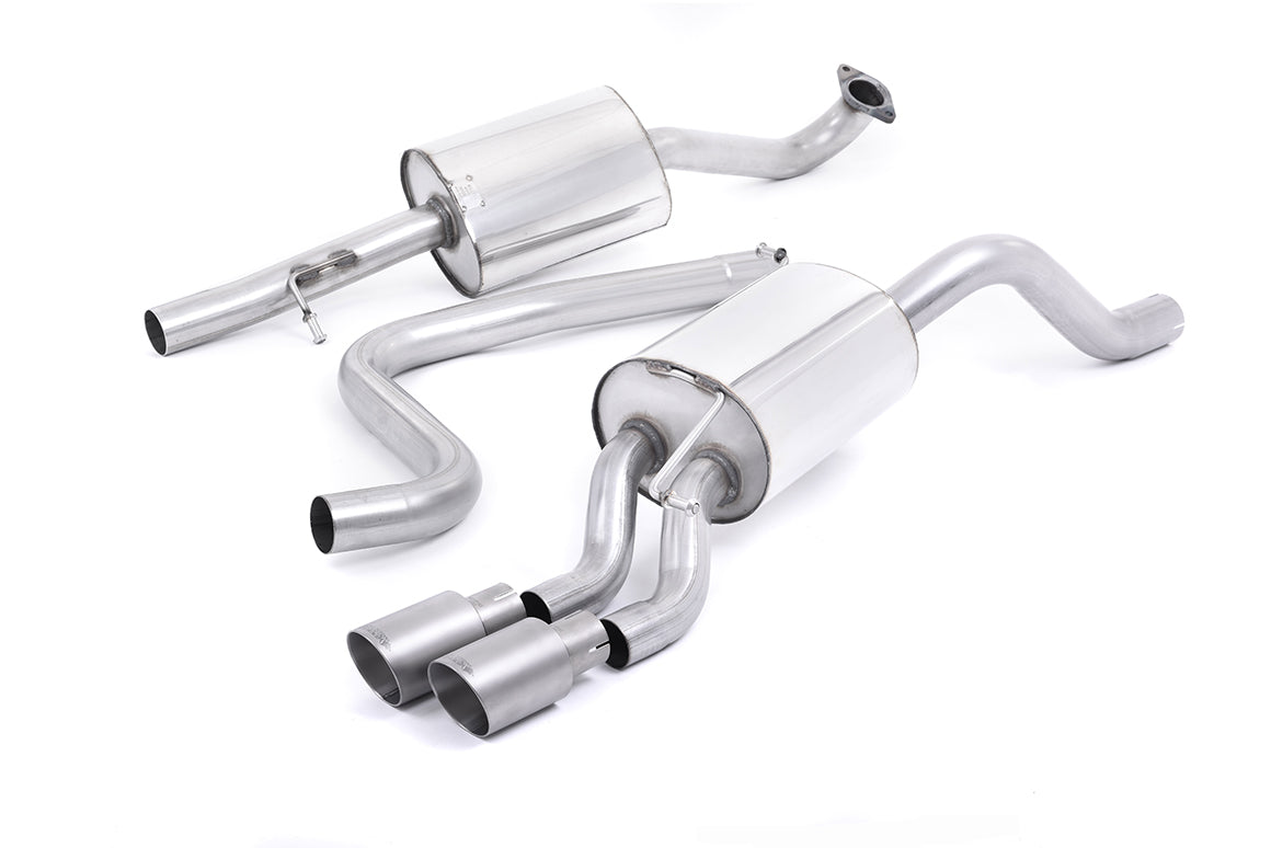 Ford Fiesta MK7/7.5 Ecoboost 1.0T - Resonated (Quieter) Cat-Back Exhaust System with Titanium Tips