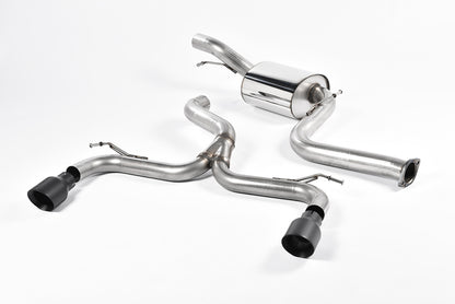 Milltek Exhaust  Ford Focus MK2 ST 225 Cat back Exhaust 3€³ Race System ULTIMATE Black Tails SSXFD162 - TMC Motorsport