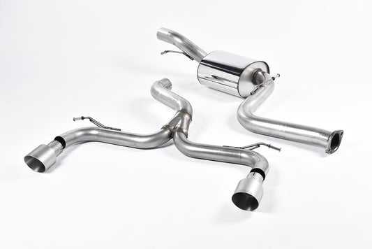Ford Focus MK2 ST 225 - Non-Resonated (Louder) Cat-Back Race Exhaust System with Titanium GT-100 Trims
