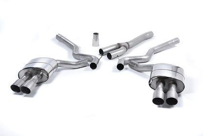 Milltek Exhaust  Ford Mustang 2.3 Ecoboost (Fastback) Cat Back Exhaust System Non Resonated Quad Titanium Tips SSXFD179 - TMC Motorsport