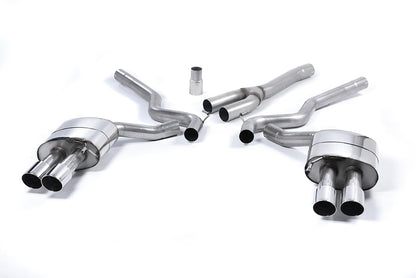 Milltek Exhaust  Ford Mustang 2.3 Ecoboost (Fastback) Cat Back Exhaust System Resonated Quad Polish Tips SSXFD182 - TMC Motorsport