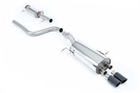 Ford Fiesta MK7/7.5 ST 1.6 - Resonated (Quieter) Cat-Back Exhaust System with Carbon Jet-80 Trims