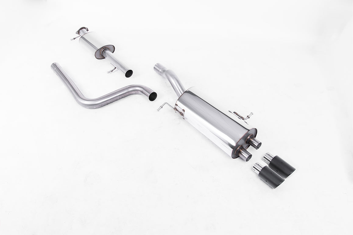 Ford Fiesta MK7/7.5 ST 1.6 - Resonated (Quieter) Cat-Back Race Exhaust System with Carbon Jet-80 Trims