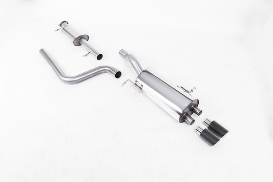 Ford Fiesta MK7/7.5 ST 1.6 - Resonated (Quieter) Cat-Back Race Exhaust System with Carbon Jet-80 Trims
