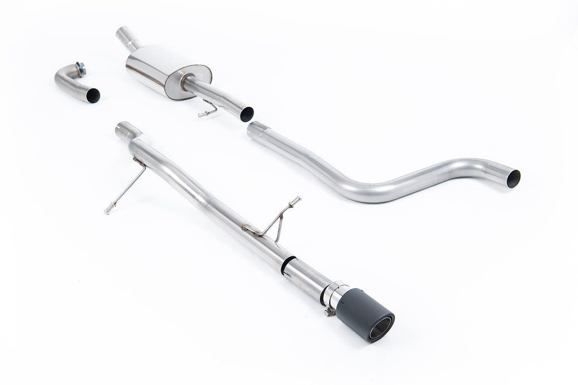 Ford Fiesta MK8 1.0T ST Line (Non GPF Models) - Non-Resonated (Louder) Cat-Back Exhaust System with Jet-90 Carbon Trim