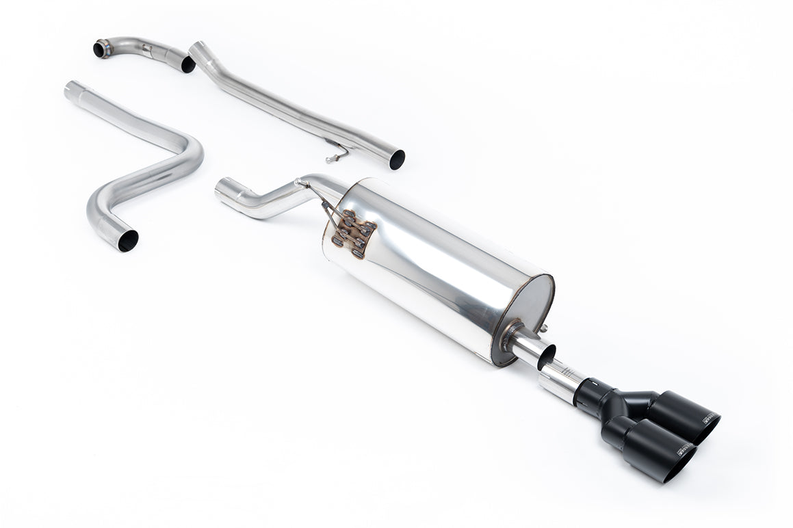 Ford Fiesta MK8 1.0T ST Line (Non GPF Models) - Road+ Cat-Back Exhaust System with Twin GT-90 Cerakote Black Trims
