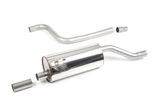 Ford Fiesta MK8 1.0T ST Line - Resonated (Quieter) GPF-Back Exhaust System with Cerakote Black GT-90 Trim