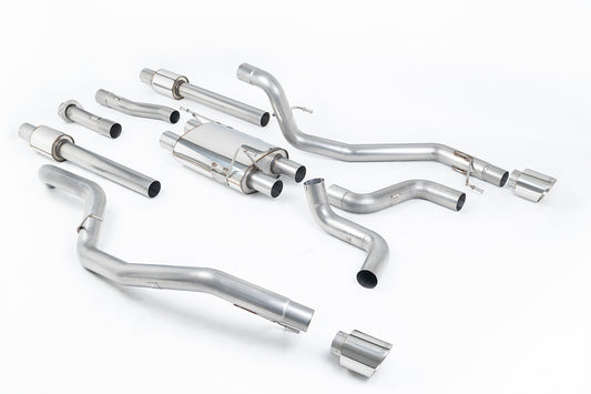 Ford F150 Raptor V6 Supercab (Gen 2) - Cat-Back Exhaust System with GT-115 Polished Trims