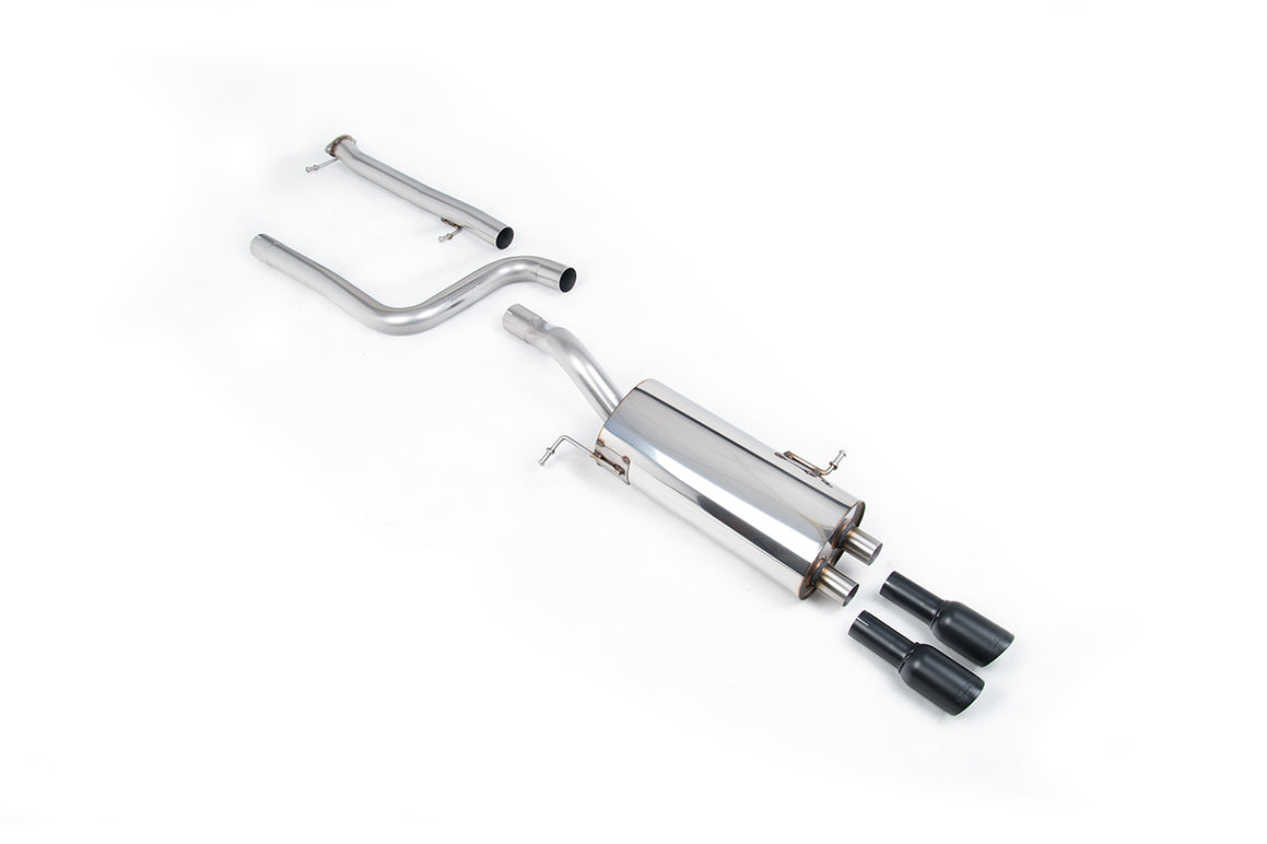 Ford Fiesta MK7 ST 1.6 - Non-Resonated (Louder) Cat-Back Exhaust System with GT-80 Cerakote Black Trims
