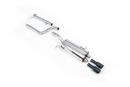 Ford Fiesta MK7 ST 1.6 - Non-Resonated (Louder) Cat-Back Exhaust System with GT-80 Cerakote Black Trims