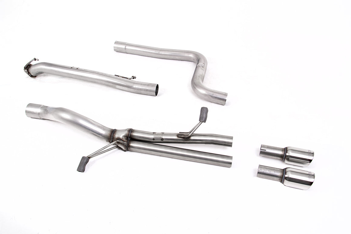 Ford Fiesta MK7 ST 1.6 - Straight Through (Loudest) Cat-Back Exhaust System with GT-80 Polished Trims