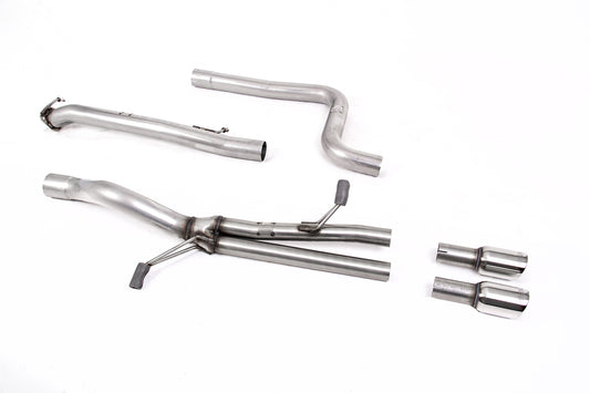 Ford Fiesta MK7 ST 1.6 - Straight Through (Loudest) Cat-Back Exhaust System with GT-80 Polished Trims