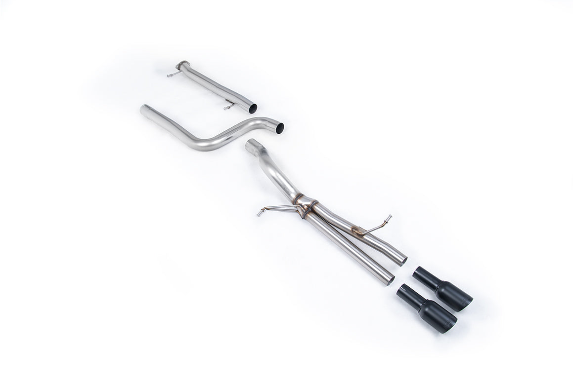 Ford Fiesta MK7 ST 1.6 - Straight Through (Loudest) Cat-Back Exhaust System with GT-80 Cerakote Black Trims
