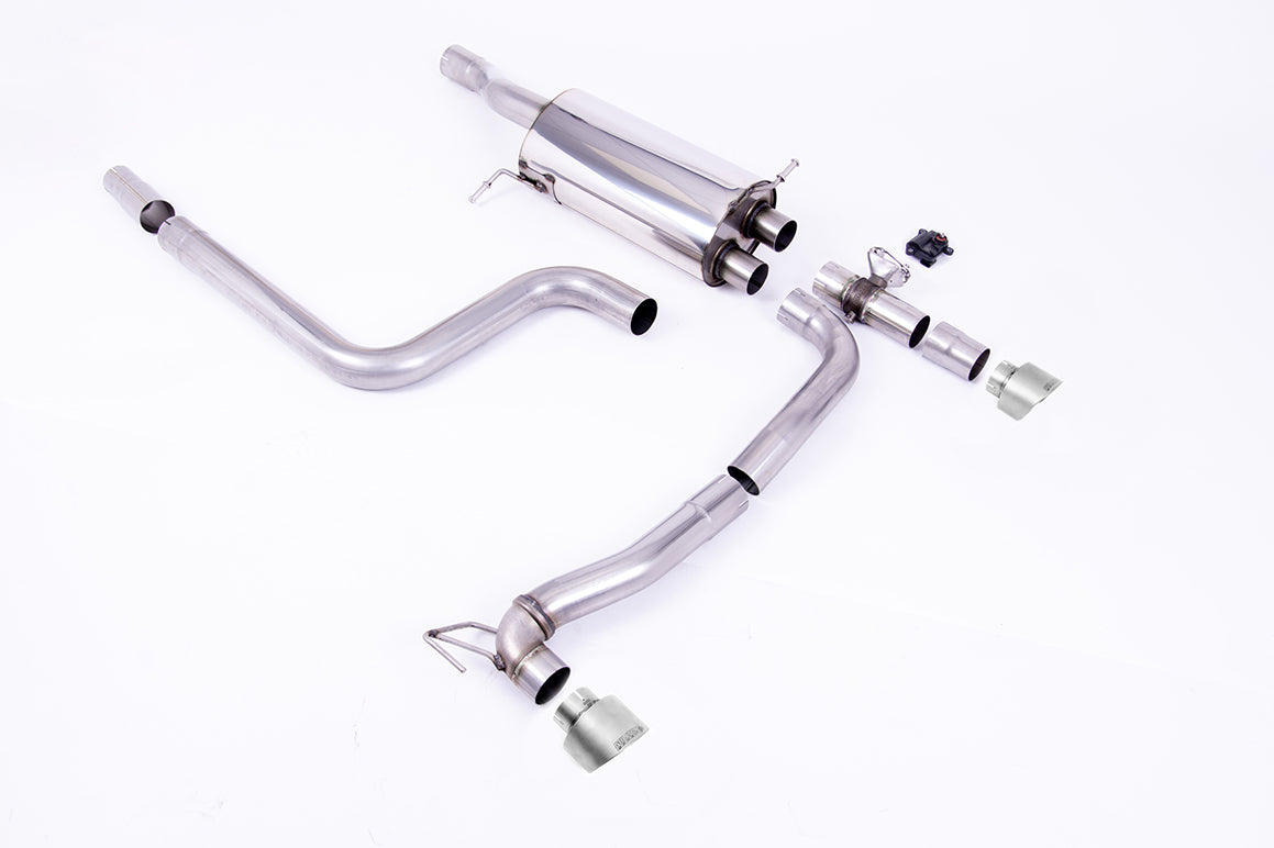 Ford Fiesta MK8/8.5 ST 1.5 - GPF Back Maxton Designs Dual Outlet System with Titanium GT-100 Trims