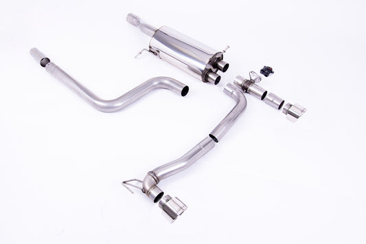Ford Fiesta MK8/8.5 ST 1.5 - GPF Back Maxton Designs Dual Outlet System with Polished GT-100 Trims