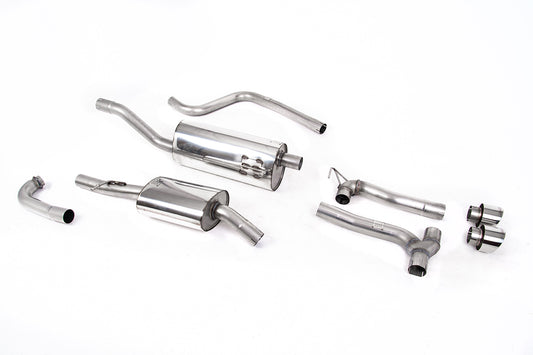 Ford Fiesta MK8 1.0T ST Line (Non GPF Models) Dual Outlets - Resonated (Quieter) Dual Outlet Exhaust System with Polished GT-100 Trims (Requires Maxton Diffuser)