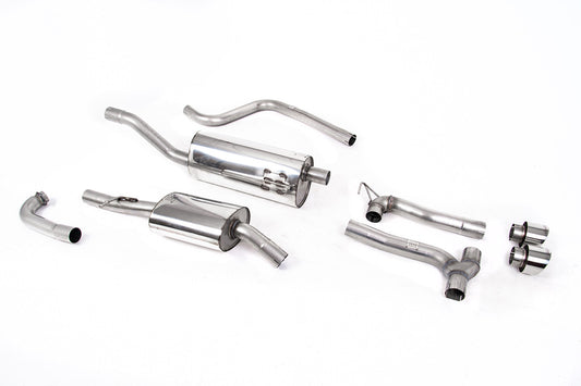 Milltek Cat-back - Dual Outlet Systems (Requires Maxton Diffuser) Resonated with Polished GT-100 Trims - ECE Approved - Fiesta - MK8 1.0T EcoBoost ST-Line 3 & 5 Door - 2017 - SSXFD375 - TMC Motorsport