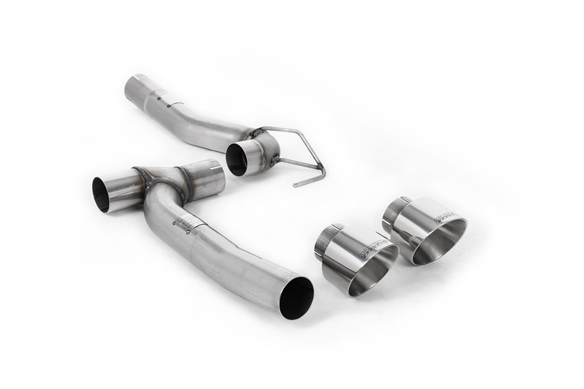 Ford Fiesta MK8 1.0T ST Line (Dual Outlets) - Upgrade Kit for Existing Milltek Cat Back Systems with Polished GT-100 Trims