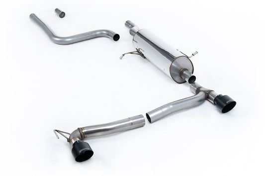 Ford Fiesta MK8 1.0T ST Line (Dual Outlets) - GPF/OPF Back Resonated with Cerakote Black GT-100 Trims