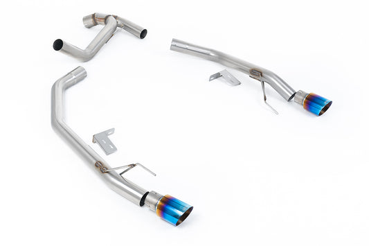 Ford Ranger 2.0 Bi-Turbo Diesel - Axle Back with Burnt/Blue Titanium Tips