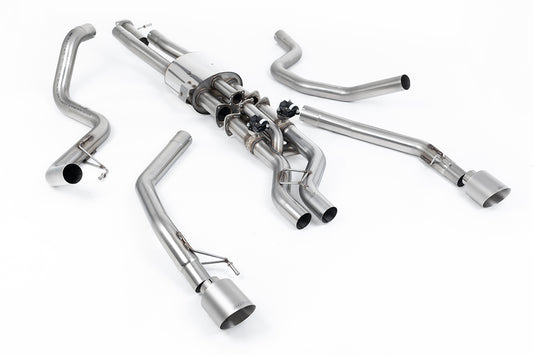 Ford Raptor 3.0 V6 - Valved Cat Back with GT-115 Brushed Titanium Tips