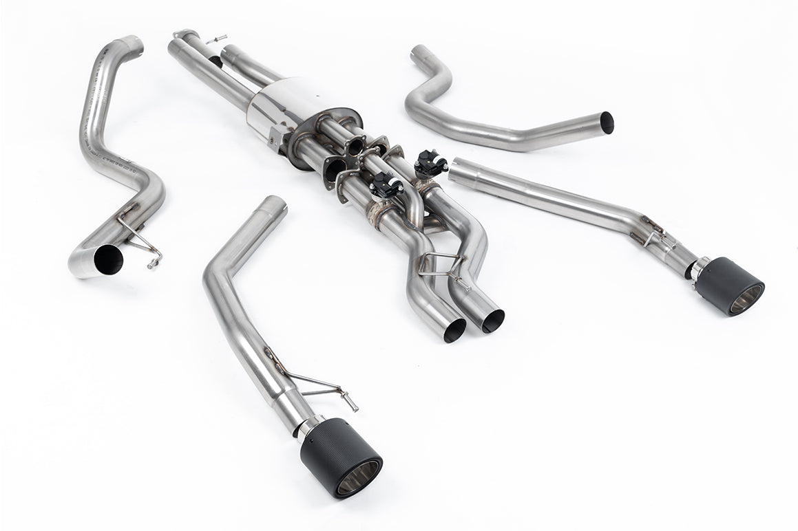 Ford Raptor 3.0 V6 - Valved Cat Back with JET-115 Carbon Tips