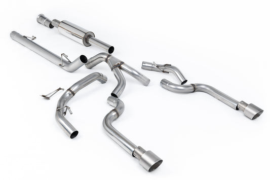Ford F150 5.0 V8 Supercrew - Road+ Cat-Back with Dual Brushed Titanium Tips