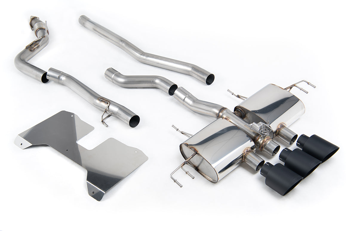 Honda Civic FL5 Type R - Non Resonated (Loudest) Valved Catback with Cerakote Black Trims