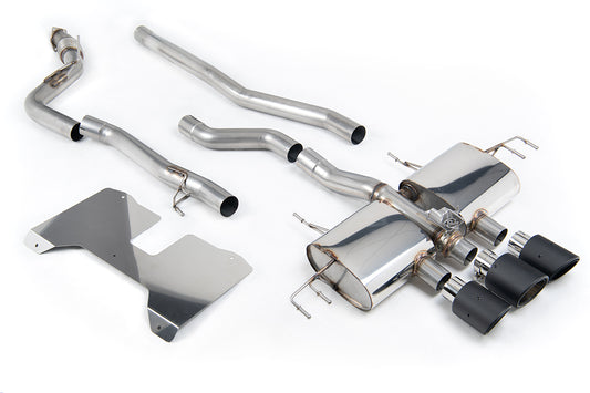 Honda Civic FL5 Type R - Non Resonated (Loudest) Valved Catback with OE Style 2 x 4" and 1 x 4.5" Carbon Fibre Trims